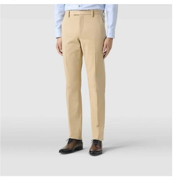 Berluti Dress Pants Men’s 40” Waist Euro Size 56 Beige Made In Italy‎